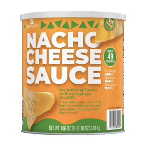 2 PACK Bay Valley Nacho Cheese Sauce, 106 oz ?C Smooth & Creamy Cheese Dip for Nachos, Chips, and Snacks