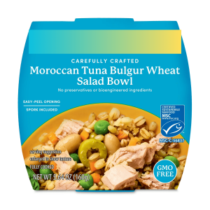 3 PACKMoroccan Tuna Bulgur Wheat Salad Bowl, MSC Certified, 5.6 oz