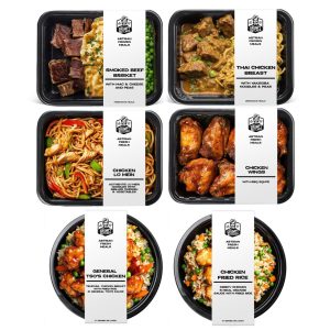 Grumpy Butcher Chef-Crafted Gourmet Meals Sampler: World Flavors, 6-pack (10 ?C 15 oz each) ?C Premium Prepared Meals & Entrees