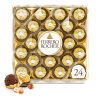 Ferrero Rocher, Premium Milk Chocolate Hazelnut, Individually Wrapped Chocolate Gift Box, 24 Count, 10.6 oz